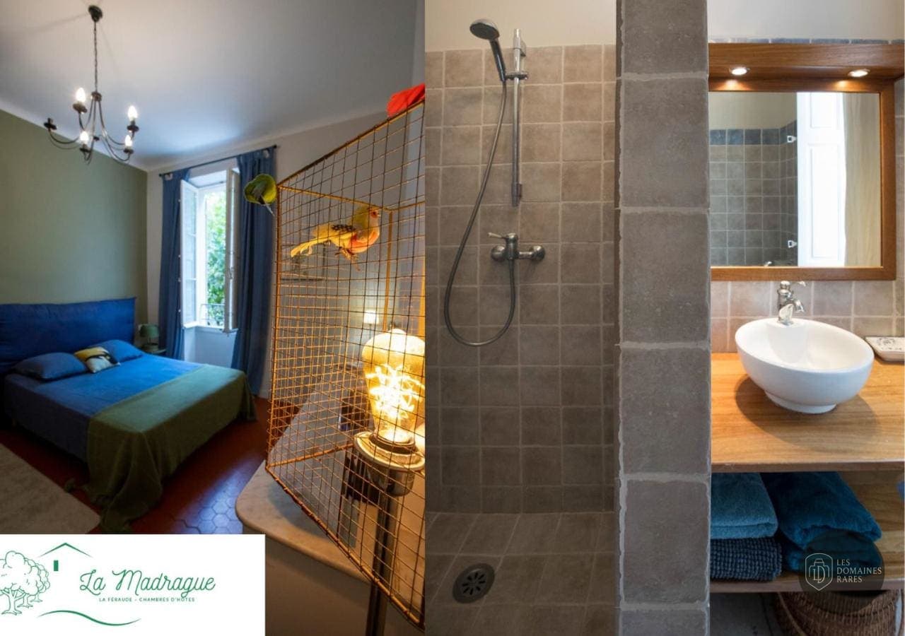 Salle de bain du domaine La Féraude à Gardanne en Provence-Alpes-Côte d'Azur
