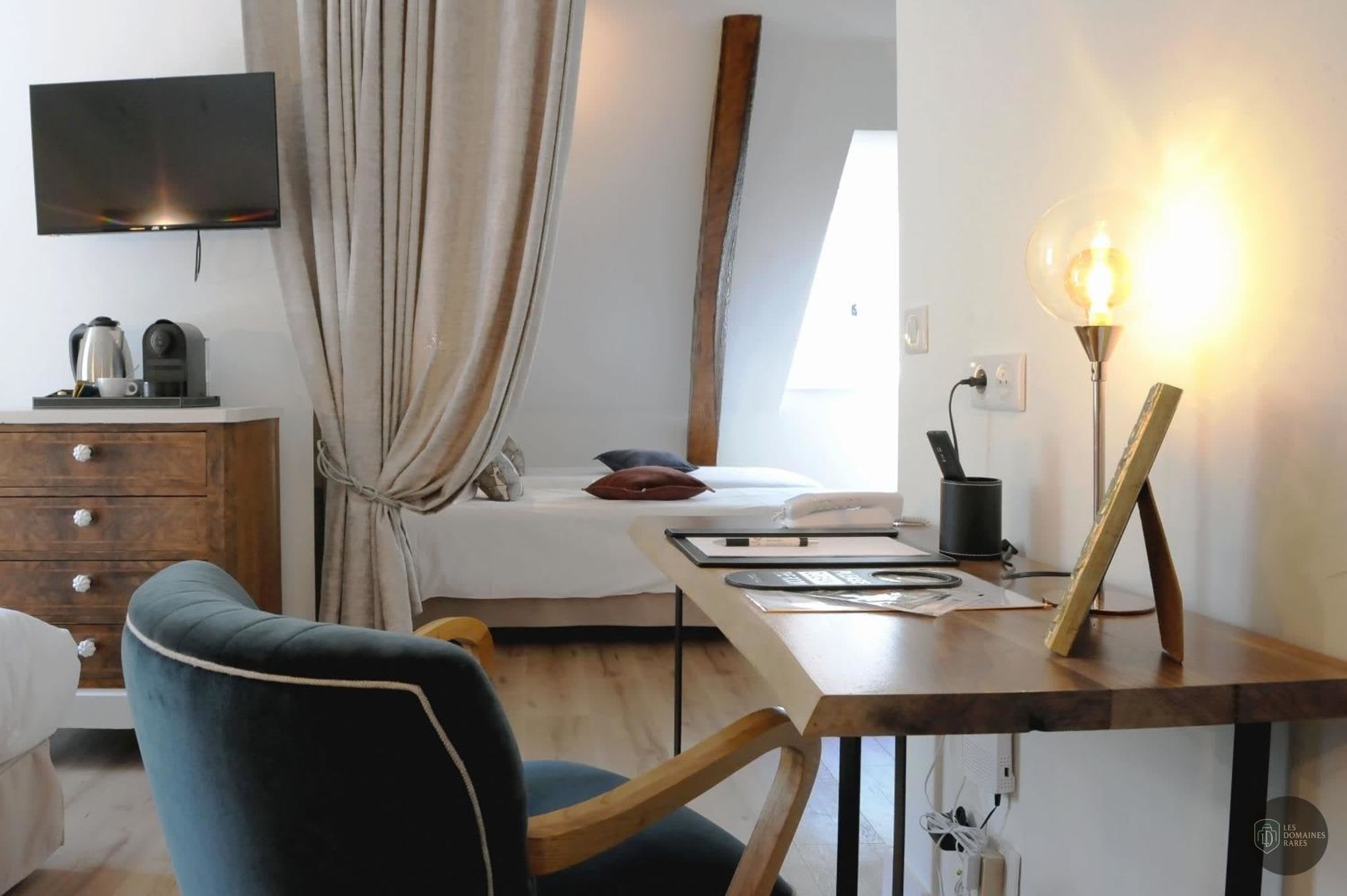 Chambre de l'hôtel La Grange aux Marmottes à Viscos en Occitanie - séminaire viscos