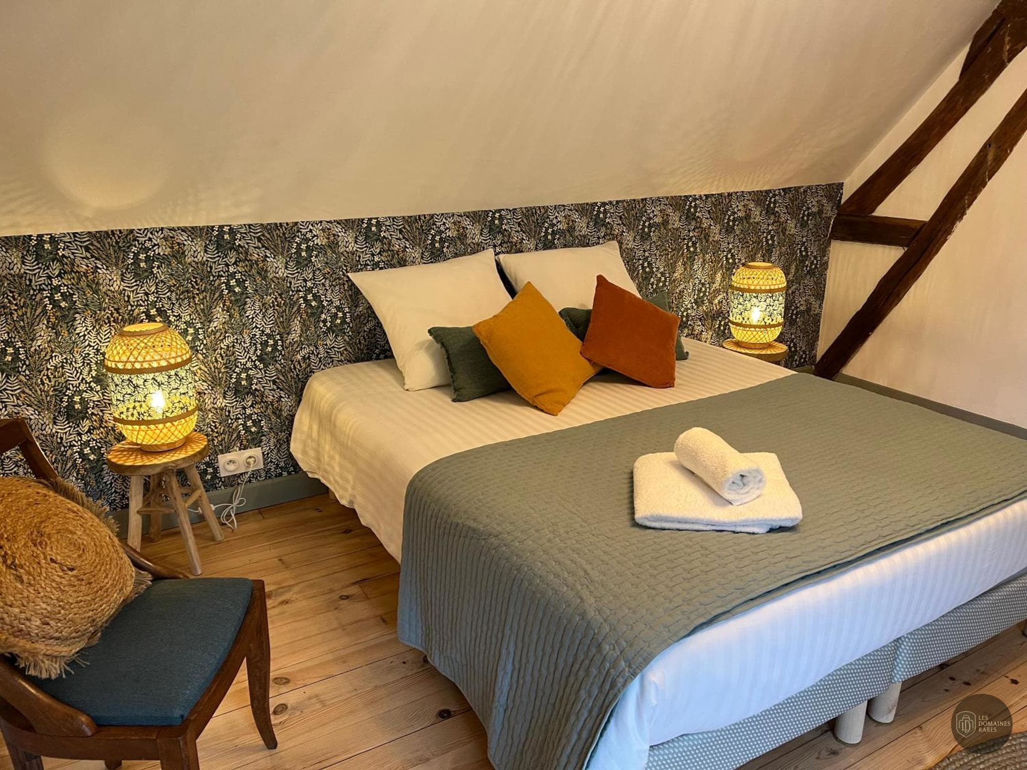 Chambre de l'hôtel La Guitoune en Nouvelle-Aquitaine - séminaire gironde