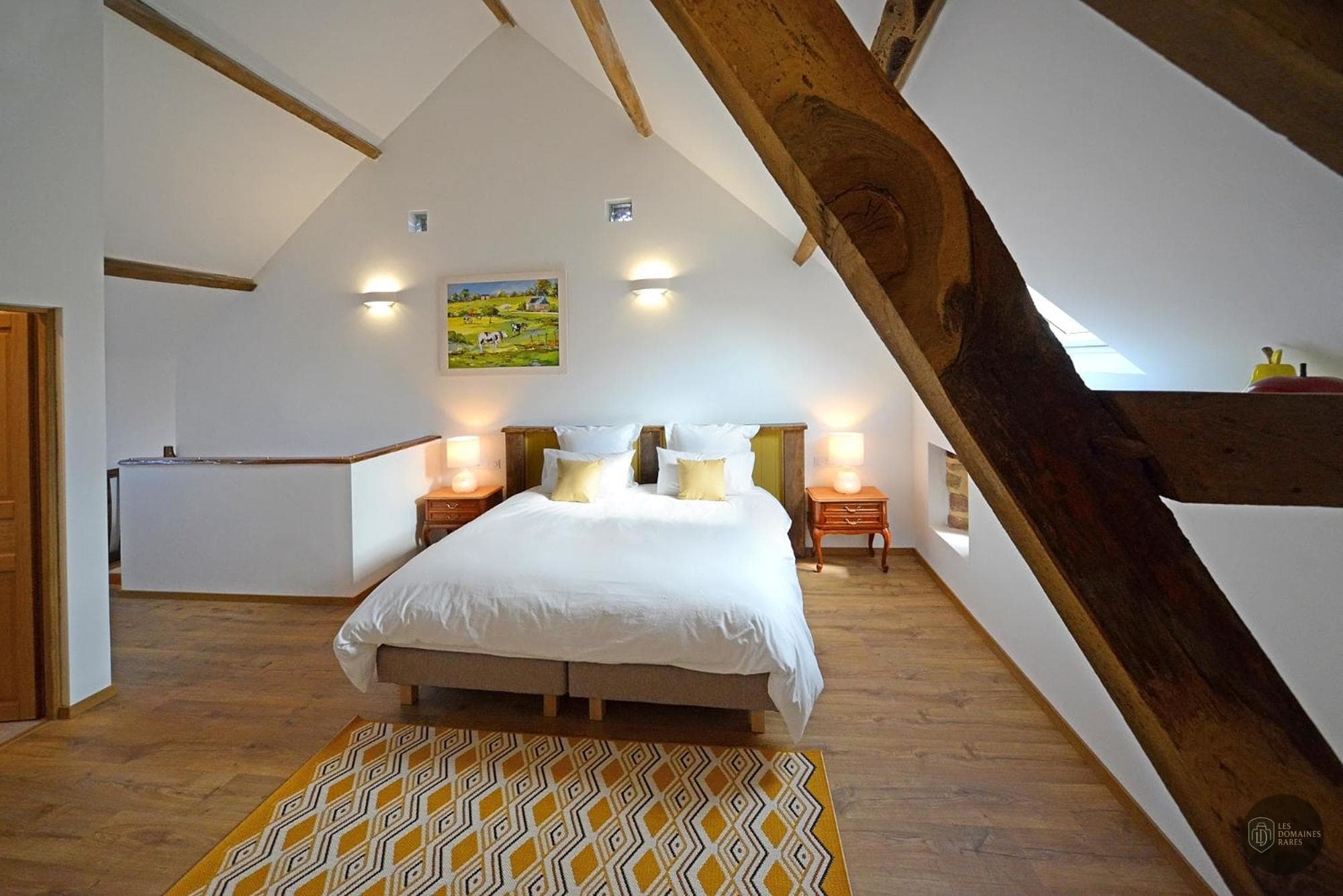 Chambre de l'hôtel La Martinière en Auvergne-Rhône-Alpes
