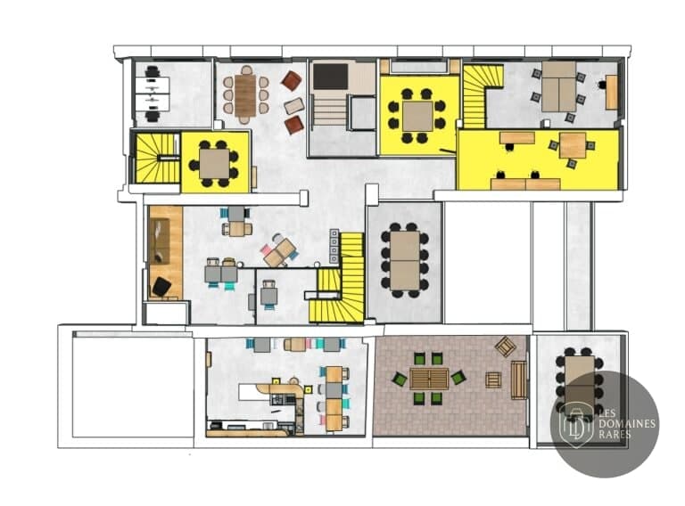 Vue de l'espace de coworking La Palanquée en Occitanie