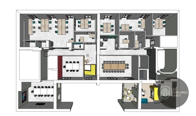 Vue de l'espace de coworking La Palanquée en Occitanie
