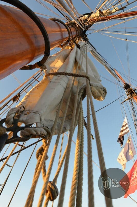 Vue extérieure du bateau La Recouvrance en Bretagne