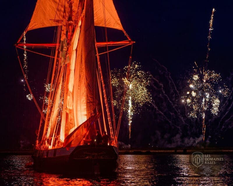 Vue extérieure du bateau La Recouvrance en Bretagne