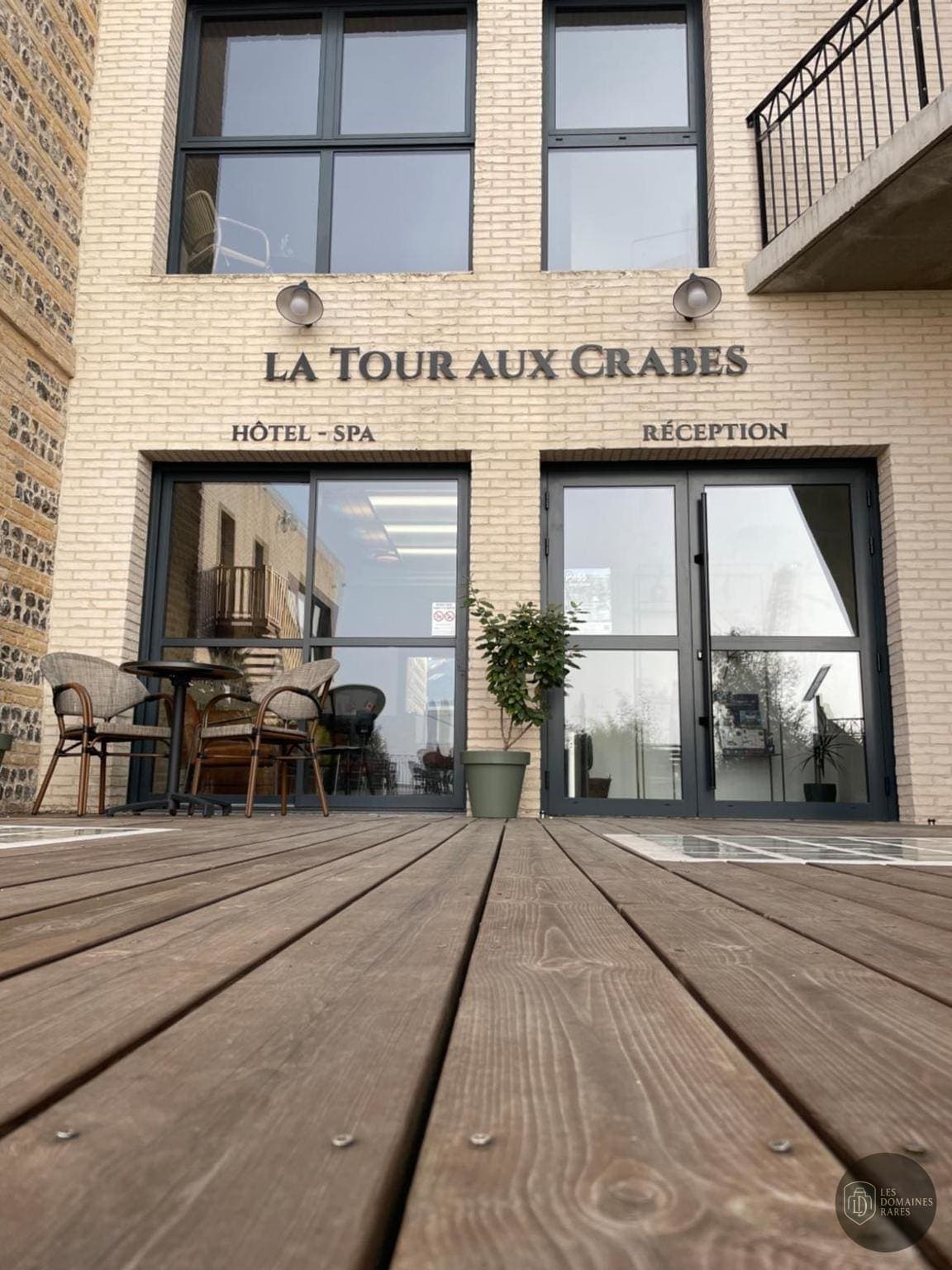 Vue extérieure du lieu La Tour aux Crabes à Dieppe en Normandie