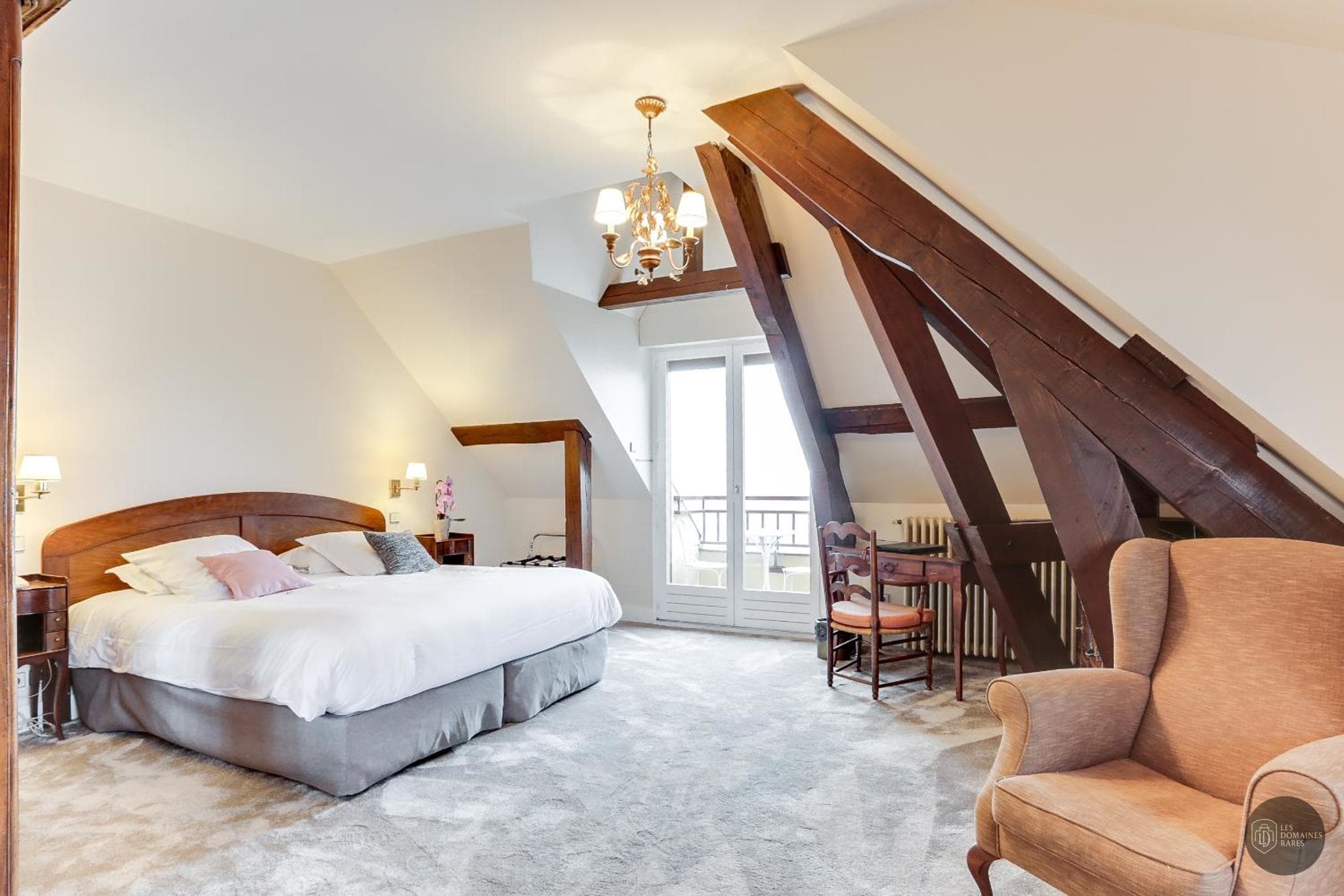 Chambre de l'hôtel La Verniaz en Auvergne-Rhône-Alpes