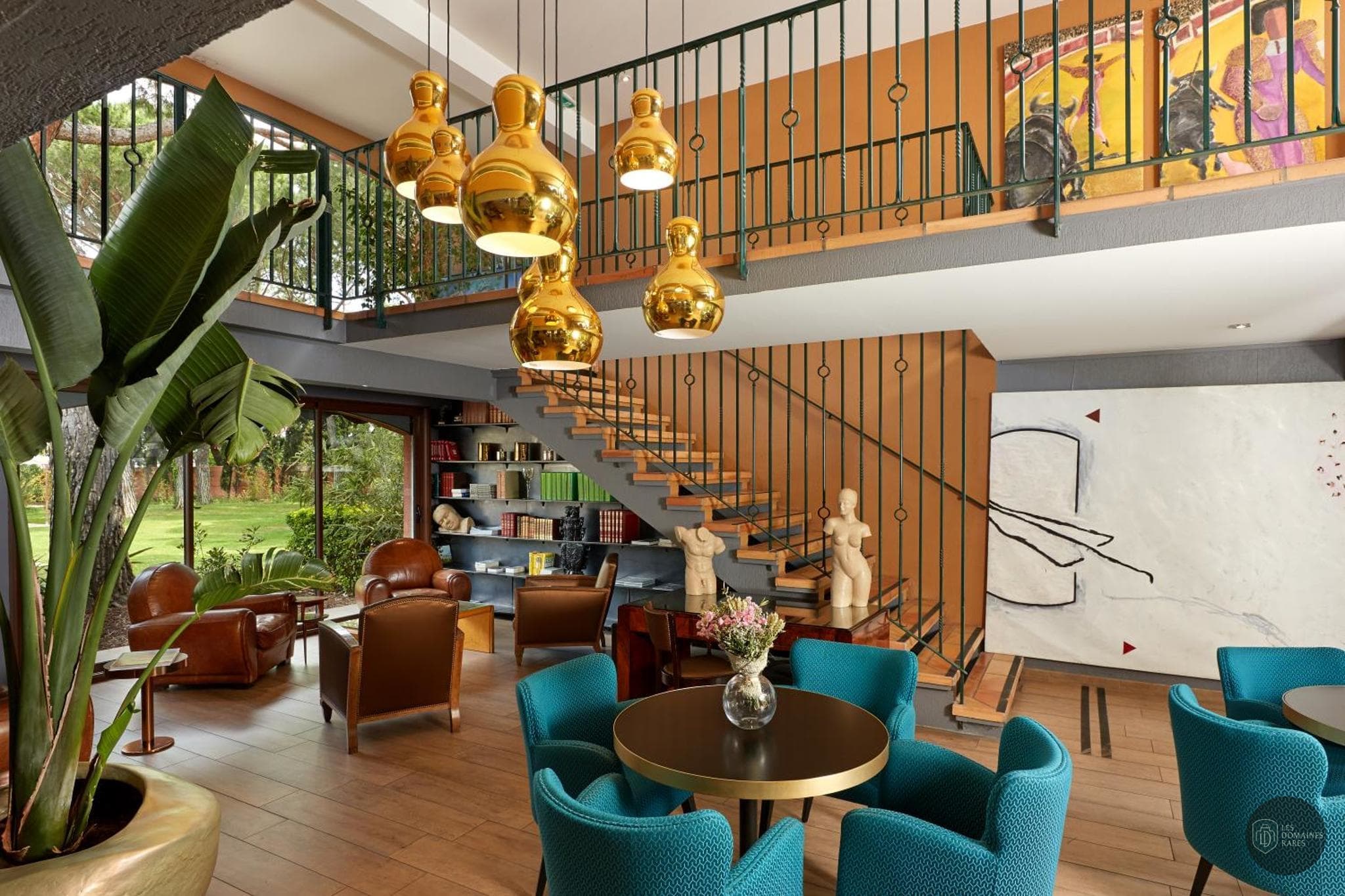 Espace intérieur de l'hôtel La Villa Duflot à Perpignan en Occitanie