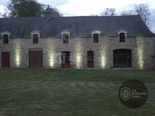 Vue extérieure du lieu La Villequeno à Quelneuc en Bretagne