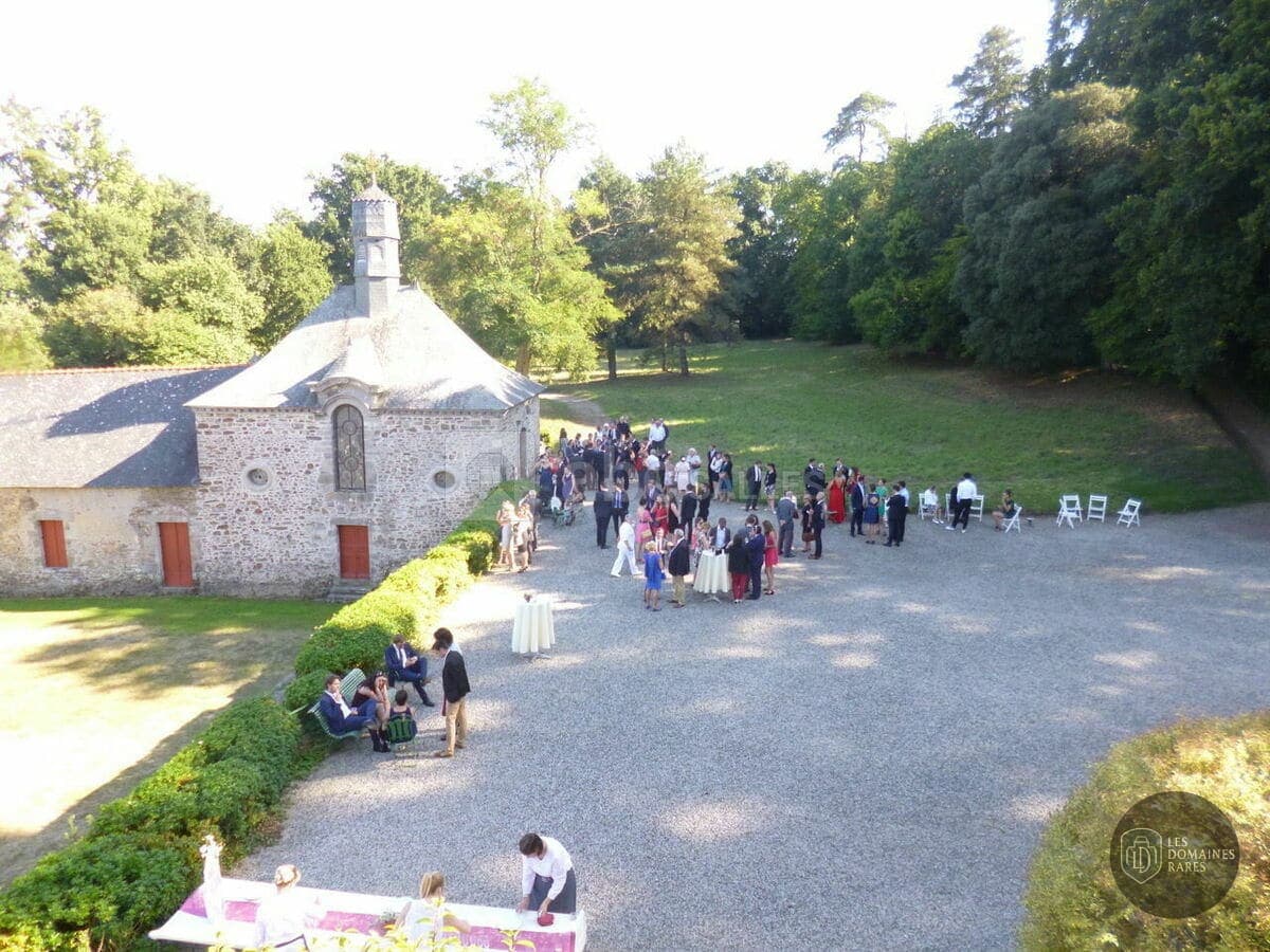 Vue extérieure du lieu La Villequeno à Quelneuc en Bretagne