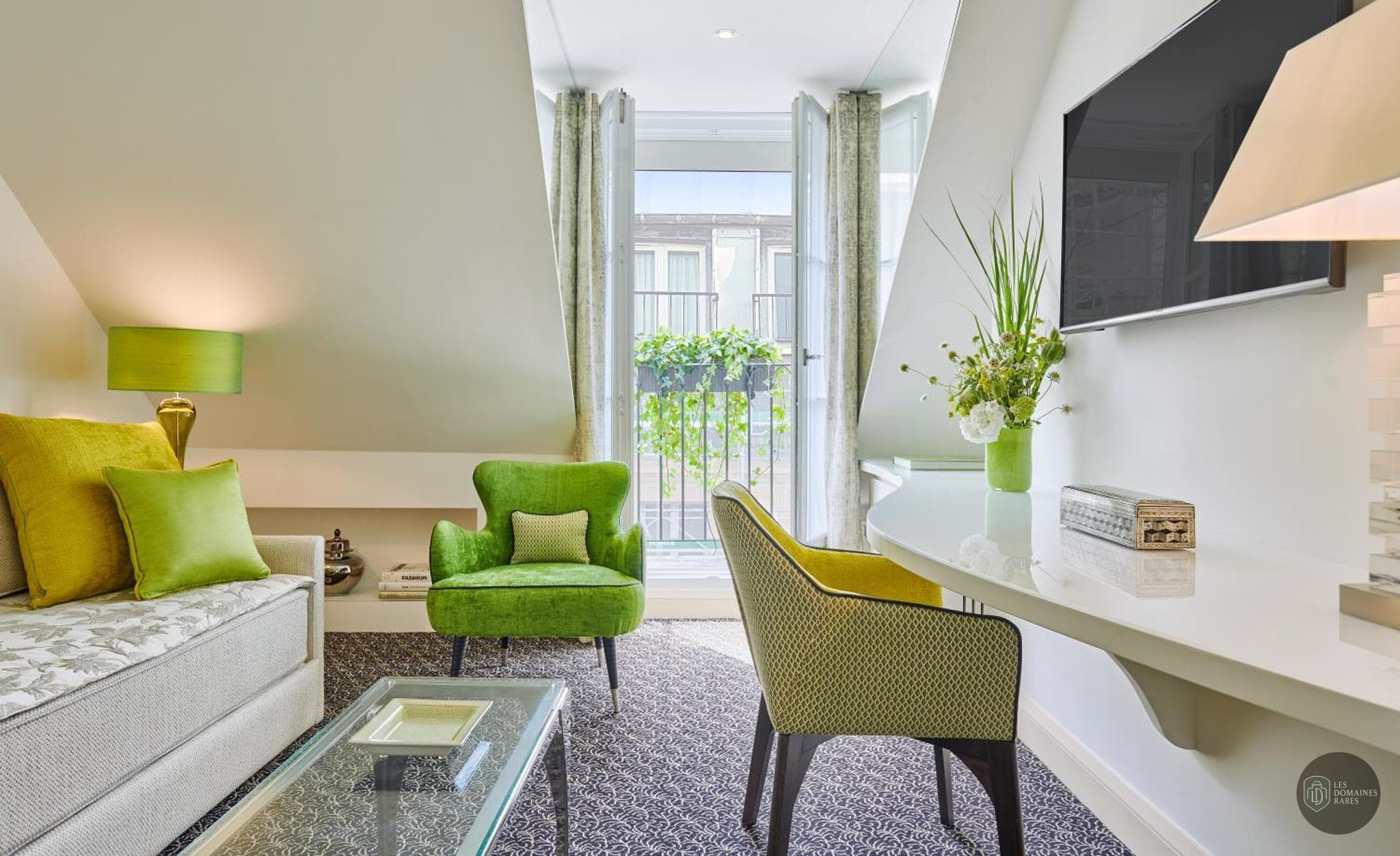 Espace intérieur de l'hôtel Le Burgundy à Paris en Île-de-France
