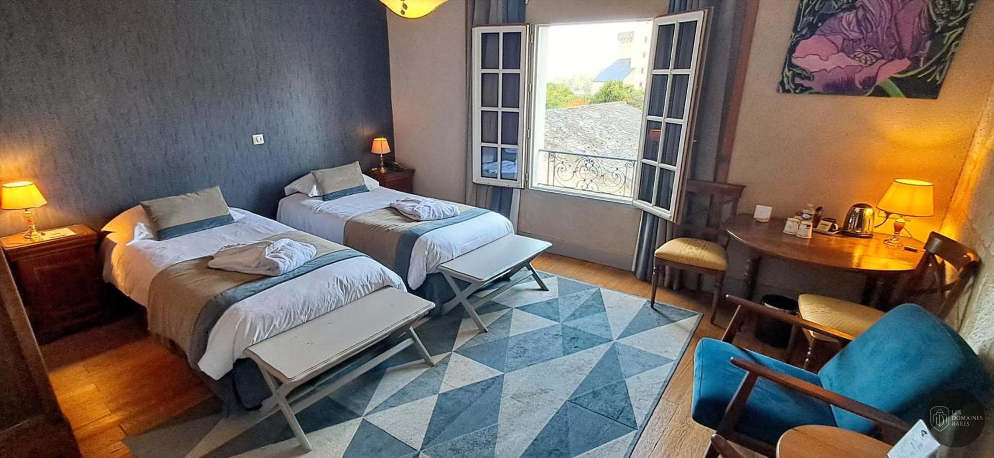 Vue extérieure du lieu Le Bussy à Montsoreau en Pays de la Loire
