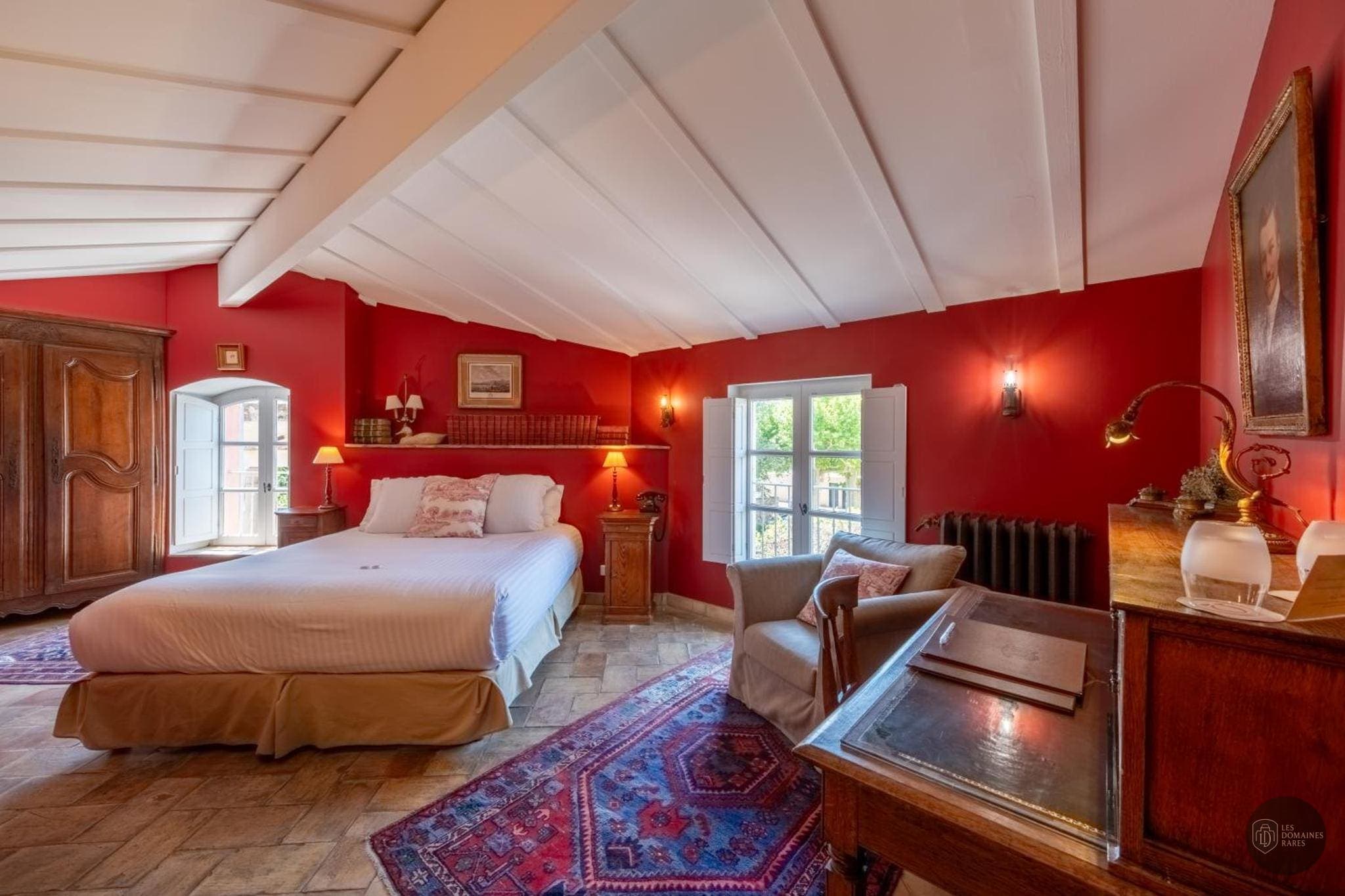 Chambre de l'hôtel Le Clair de la Plume en Auvergne-Rhône-Alpes - séminaire drôme