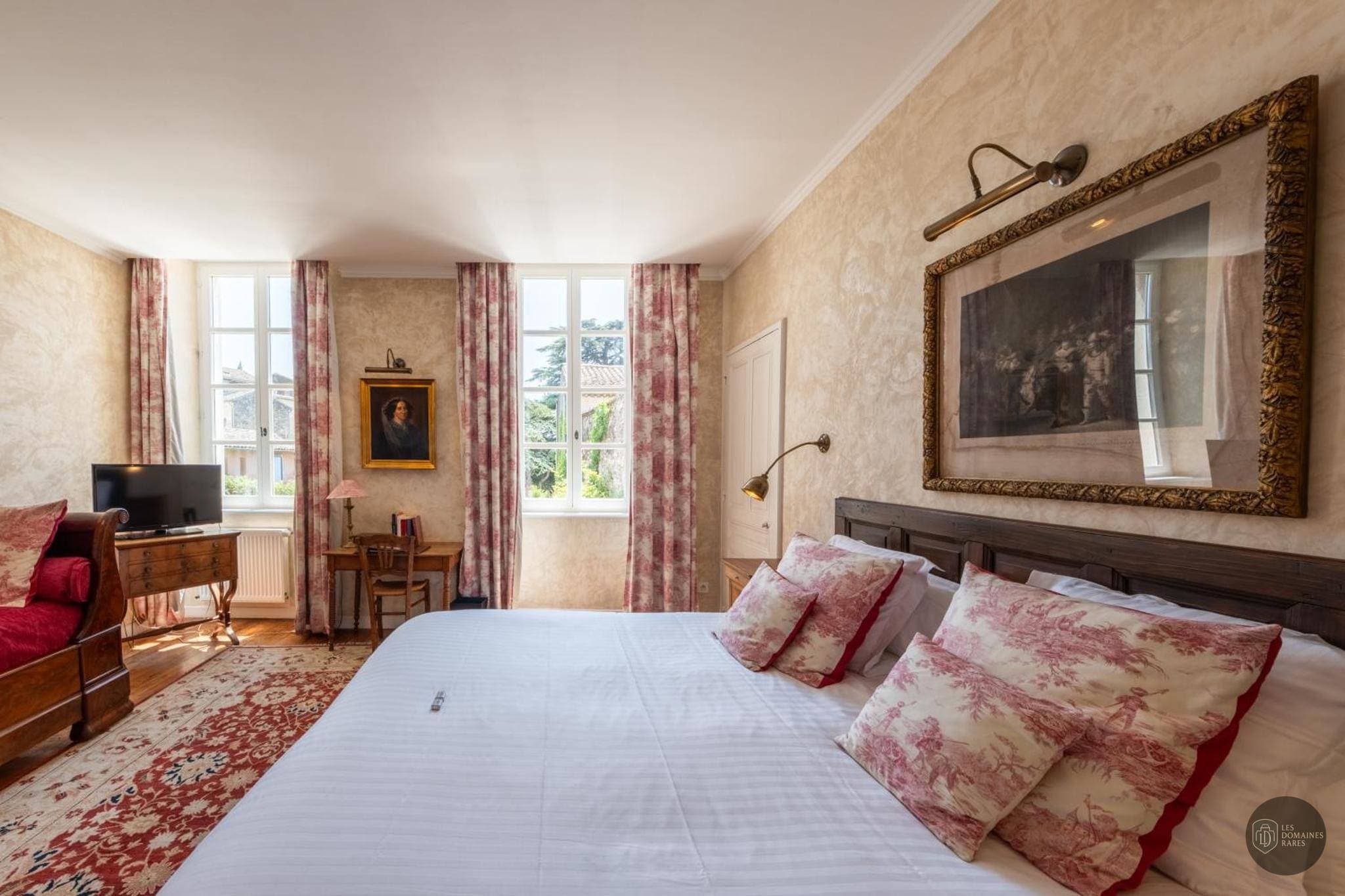 Chambre de l'hôtel Le Clair de la Plume en Auvergne-Rhône-Alpes
