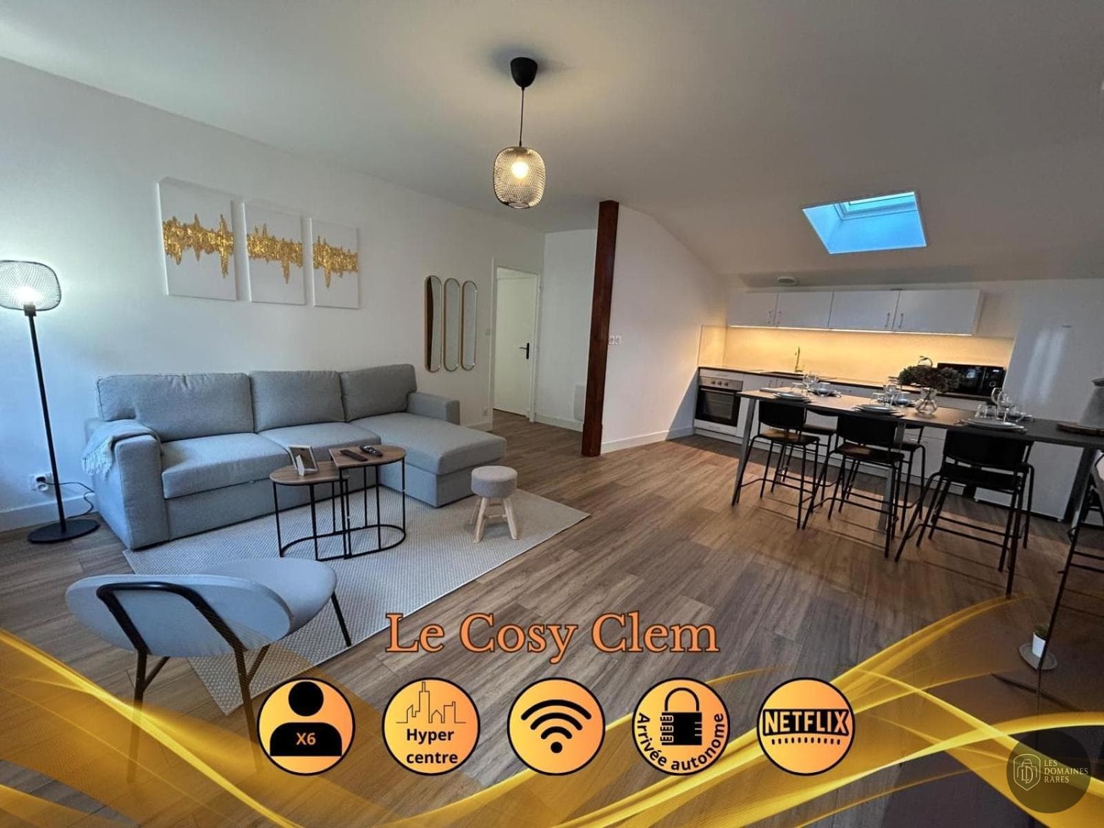 Espace intérieur de l'hôtel Le Clem' à La en Pays de la Loire