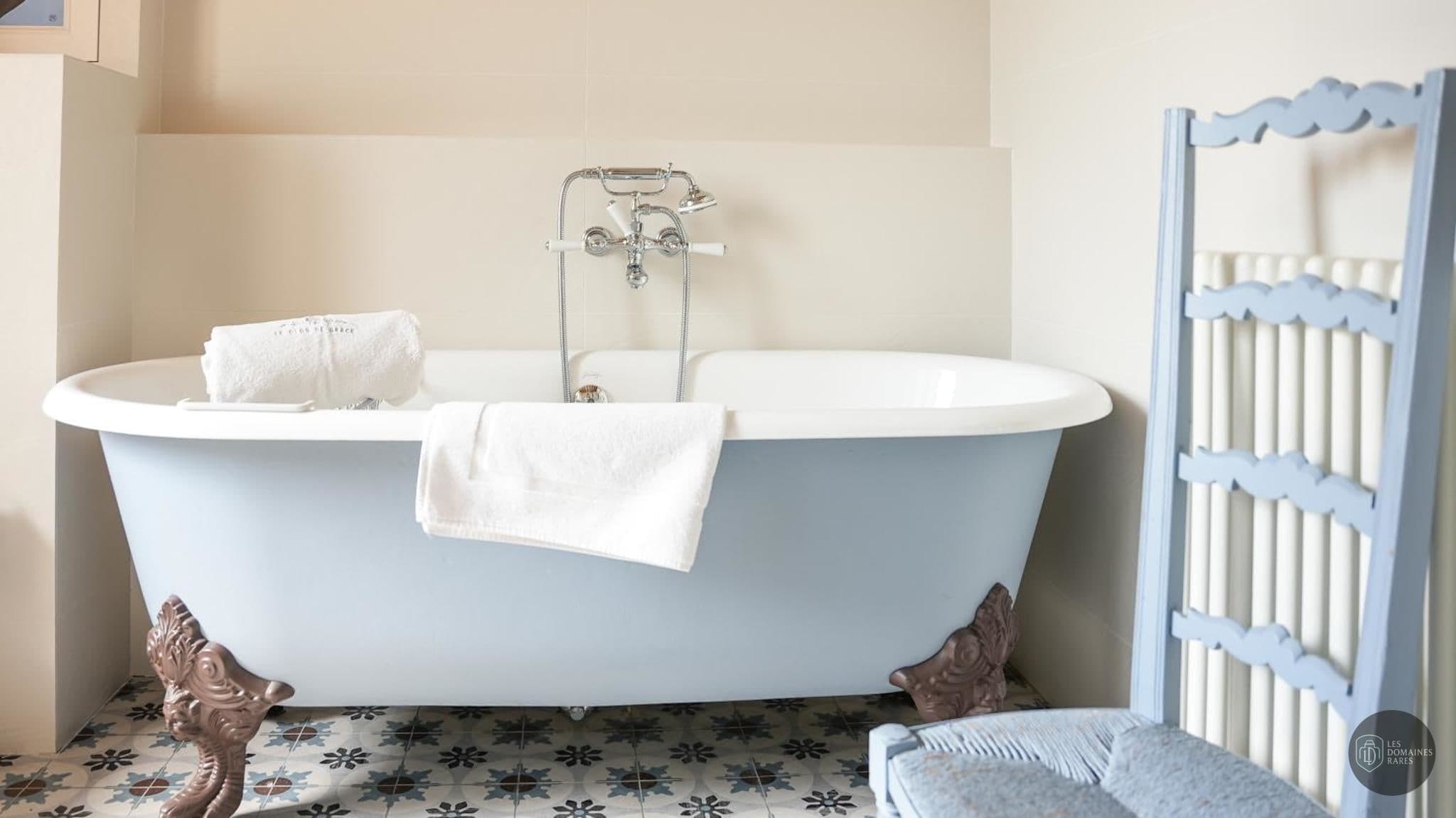 Salle de bain du domaine Le Clos de Grâce à Honfleur en Normandie