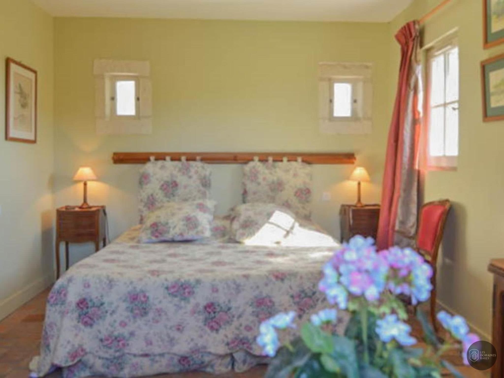 Chambre du lieu Le Clos de Langlade en Nouvelle-Aquitaine - séminaire lissac-sur-couze
