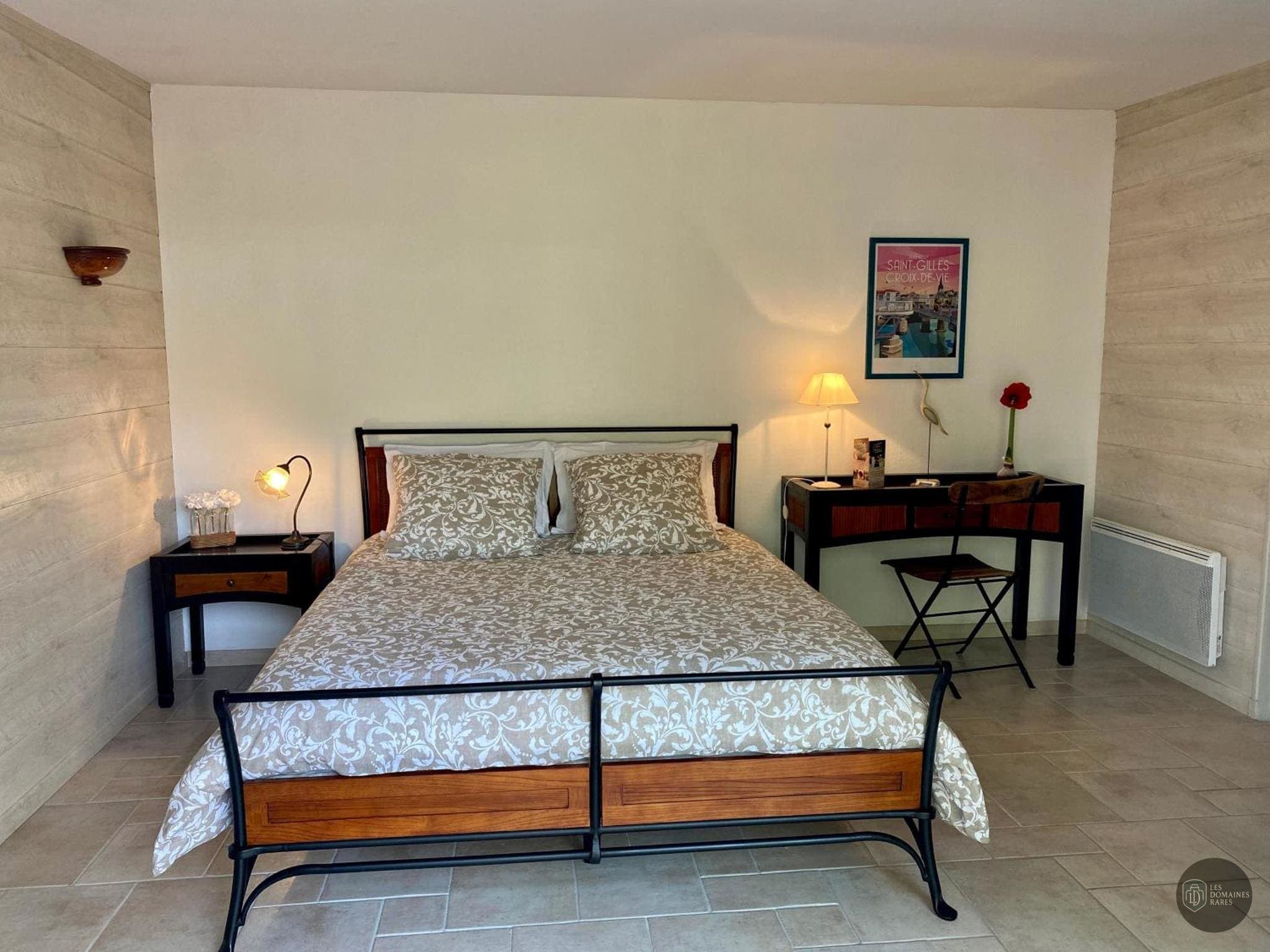 Chambre du lieu Le Clos des Cheminées en Normandie