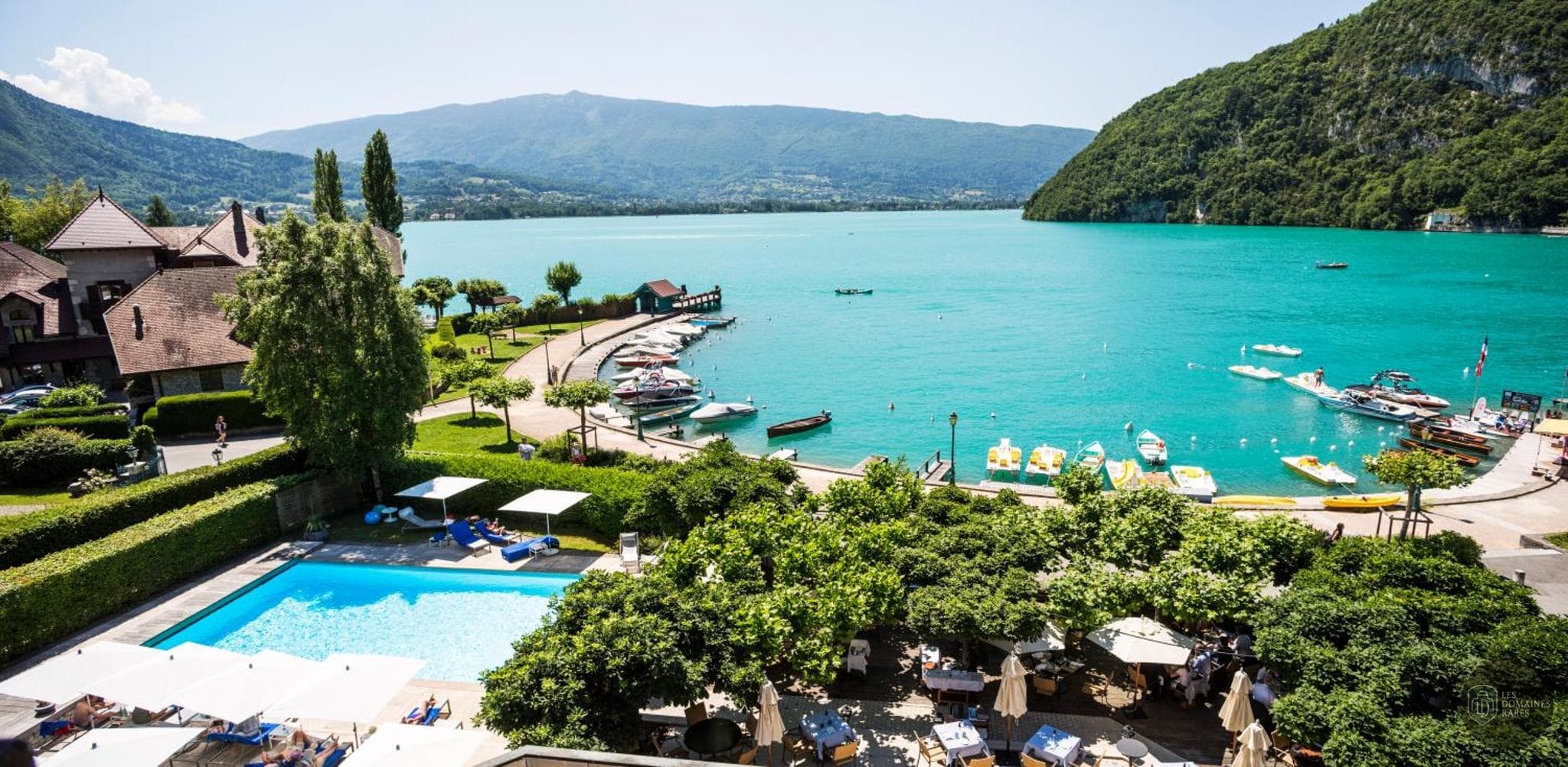 Vue extérieure de l'hôtel Le Cottage Bise à Talloires en Auvergne-Rhône-Alpes