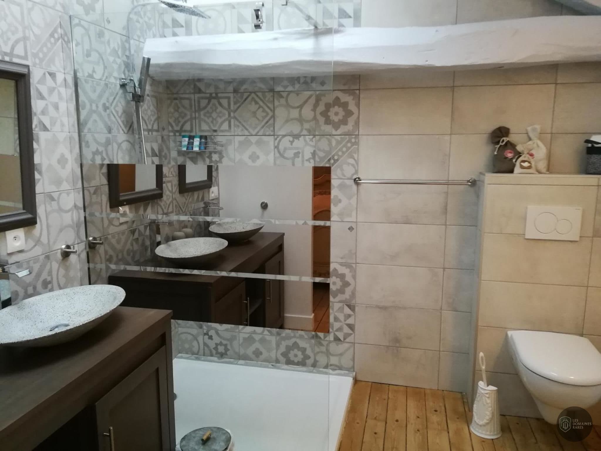 Salle de bain du lieu Le Dauphin à Salbris en Centre-Val de Loire