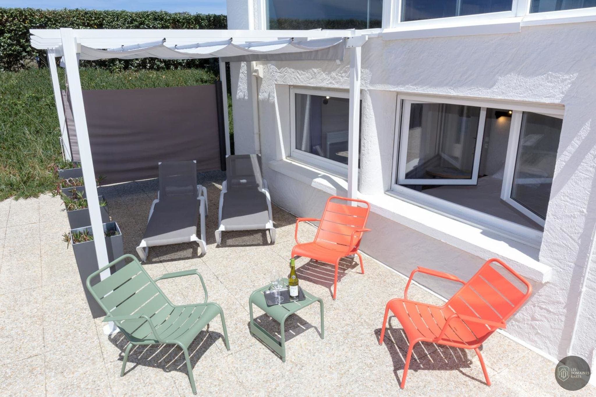 Vue extérieure de l'hôtel Le Lichen en Pays de la Loire