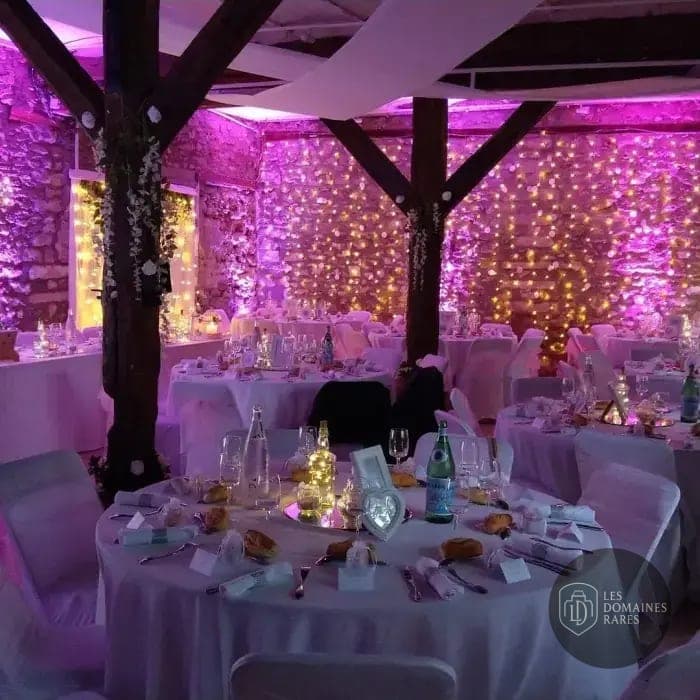 Salle de réception ambiance festive