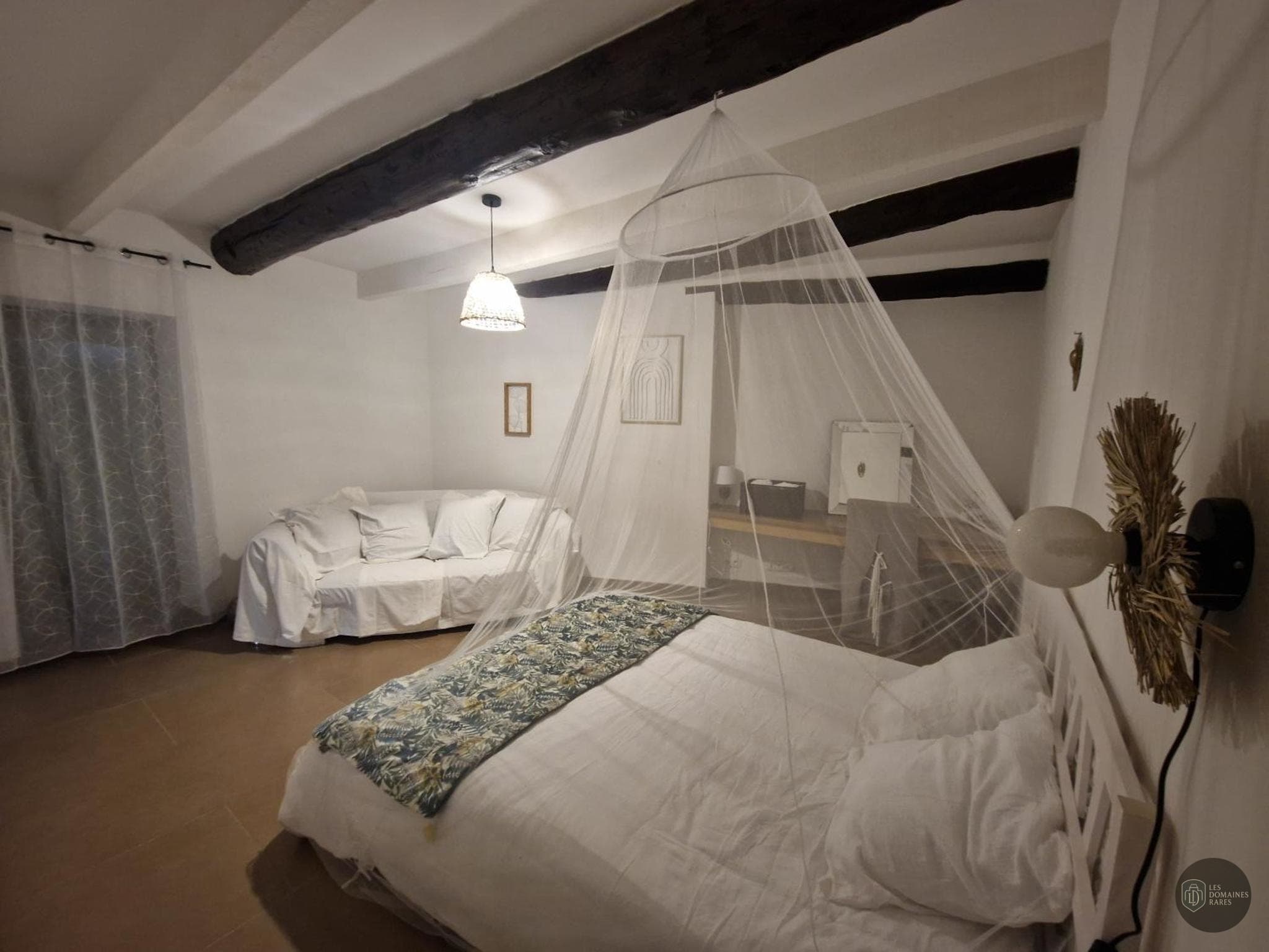 Chambre de l'hôtel Le Mas de l'Olivier en Occitanie - séminaire gard