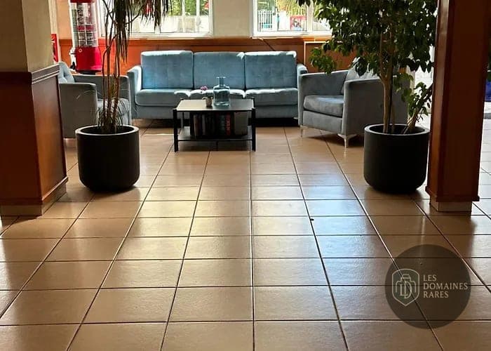 Hall d'entrée avec canapés et fauteuils