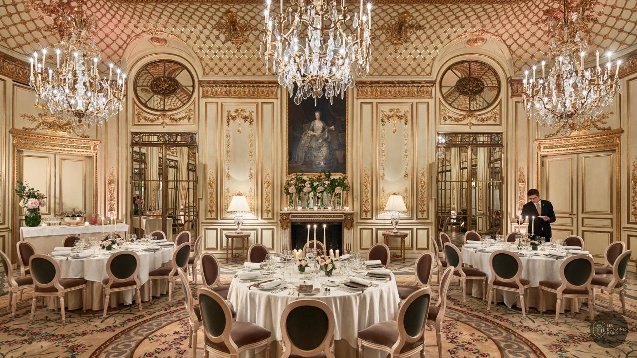 Restaurant de l'hôtel Le Meurice à Paris en Île-de-France