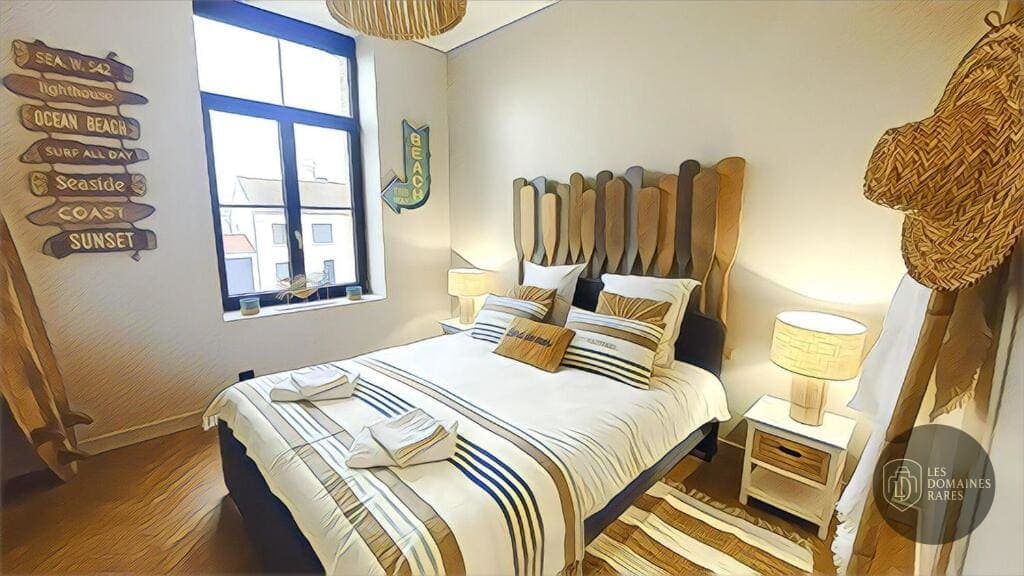 Chambre du lieu Le Monde du Nedo en Bretagne - séminaire theix-noyalo, france