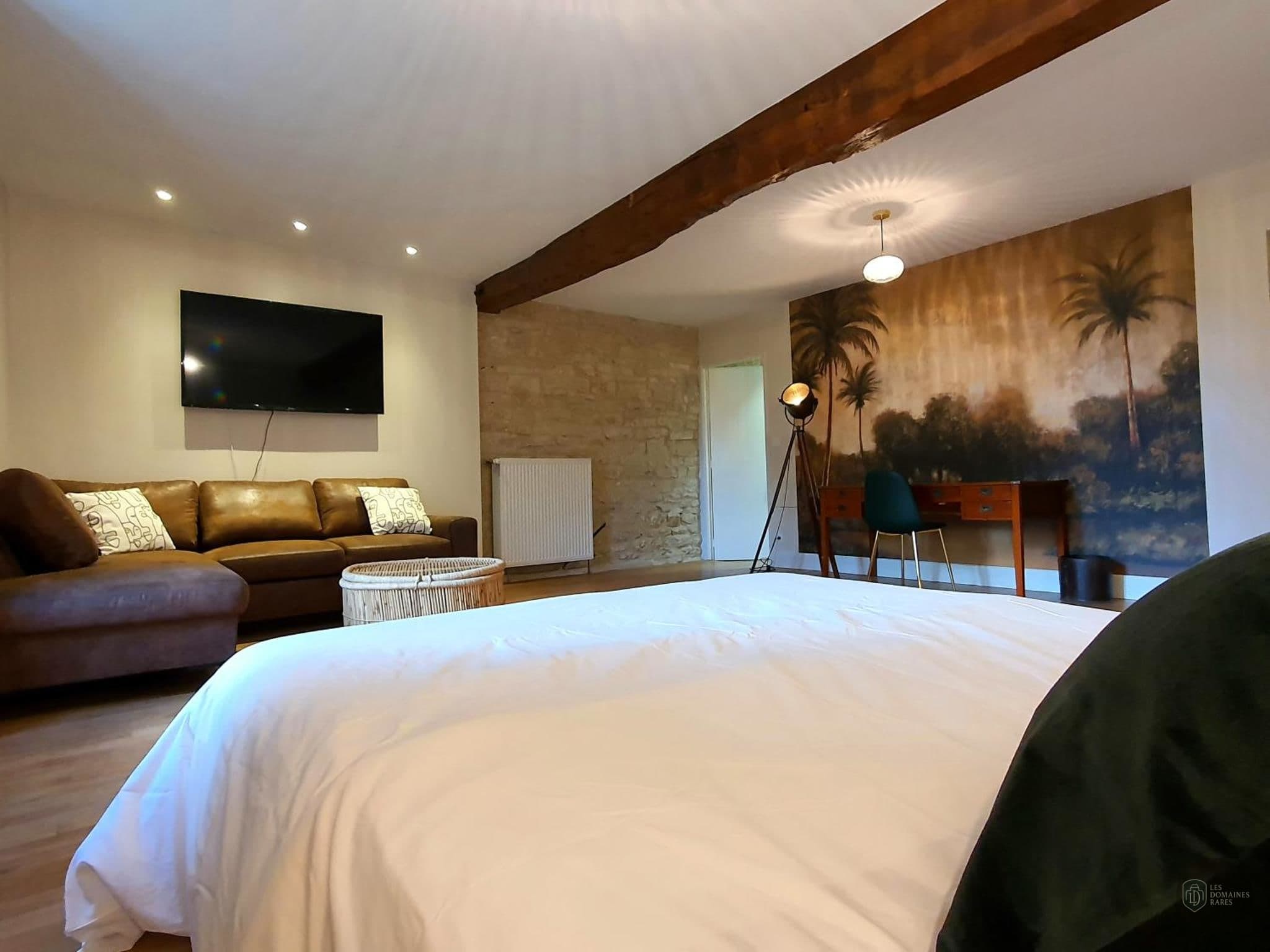 Chambre de l'hôtel Le Moulin Neuf à Chantonnay en Pays de la Loire - séminaire vendée