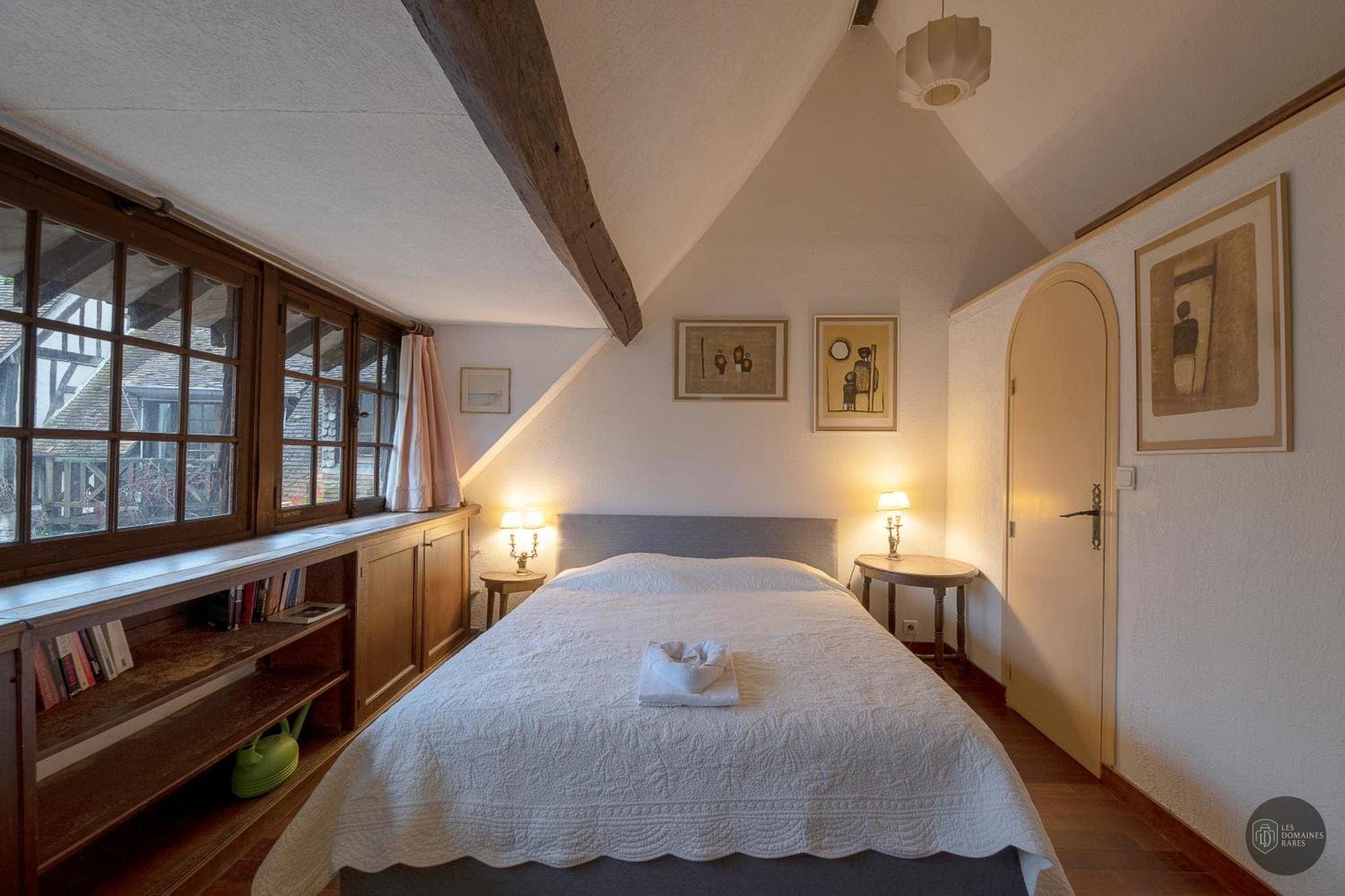 Chambre du moulin Le Moulin d'Ande en Normandie - séminaire ande france coordonnées gps latitude : 49.221947