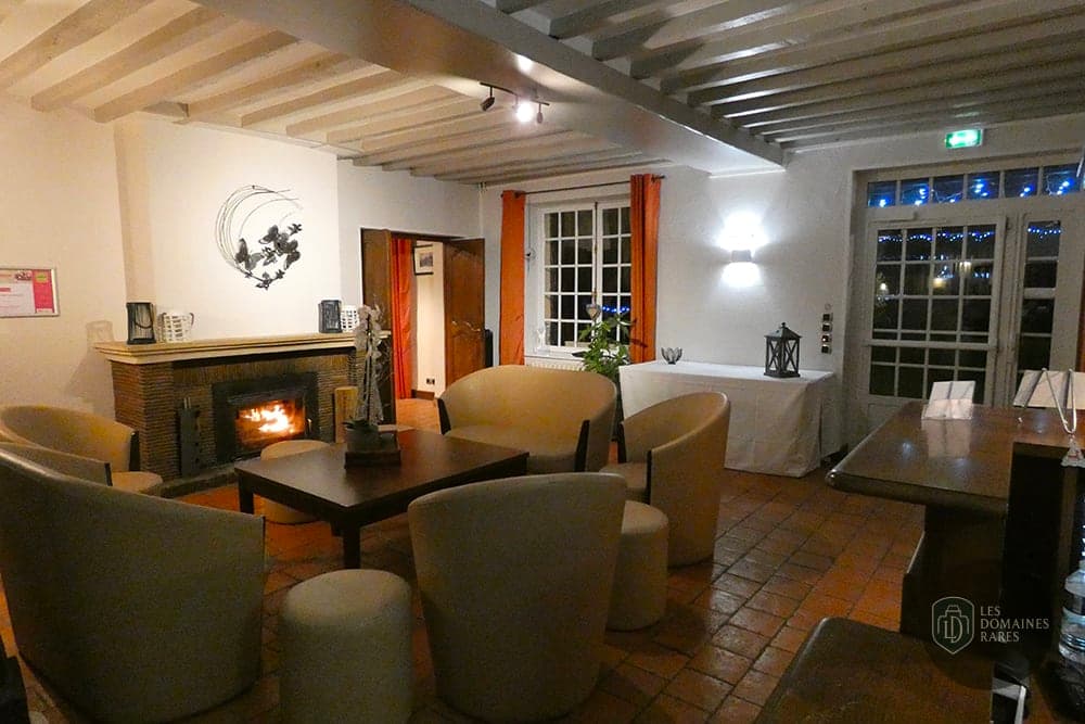 Espace intérieur du moulin Le Moulin du Bechet à Ménilles en Normandie