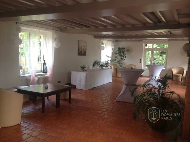 Espace intérieur du moulin Le Moulin du Bechet à Ménilles en Normandie