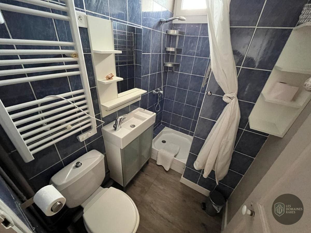 Salle de bain du lieu Le Papillon Bleu en Auvergne-Rhône-Alpes
