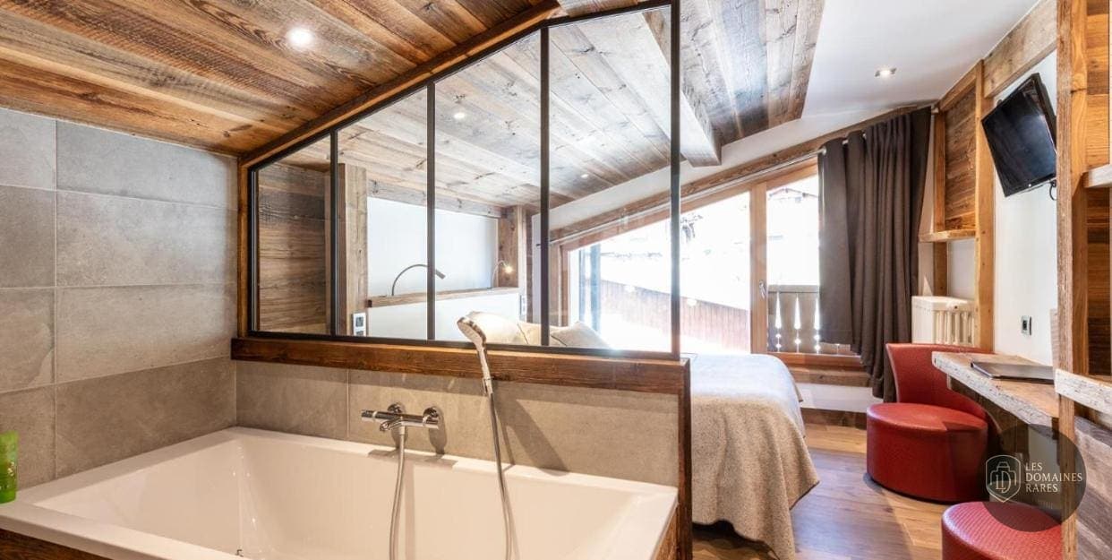 Chambre de l'hôtel Le Petit Dru à Morzine en Auvergne-Rhône-Alpes
