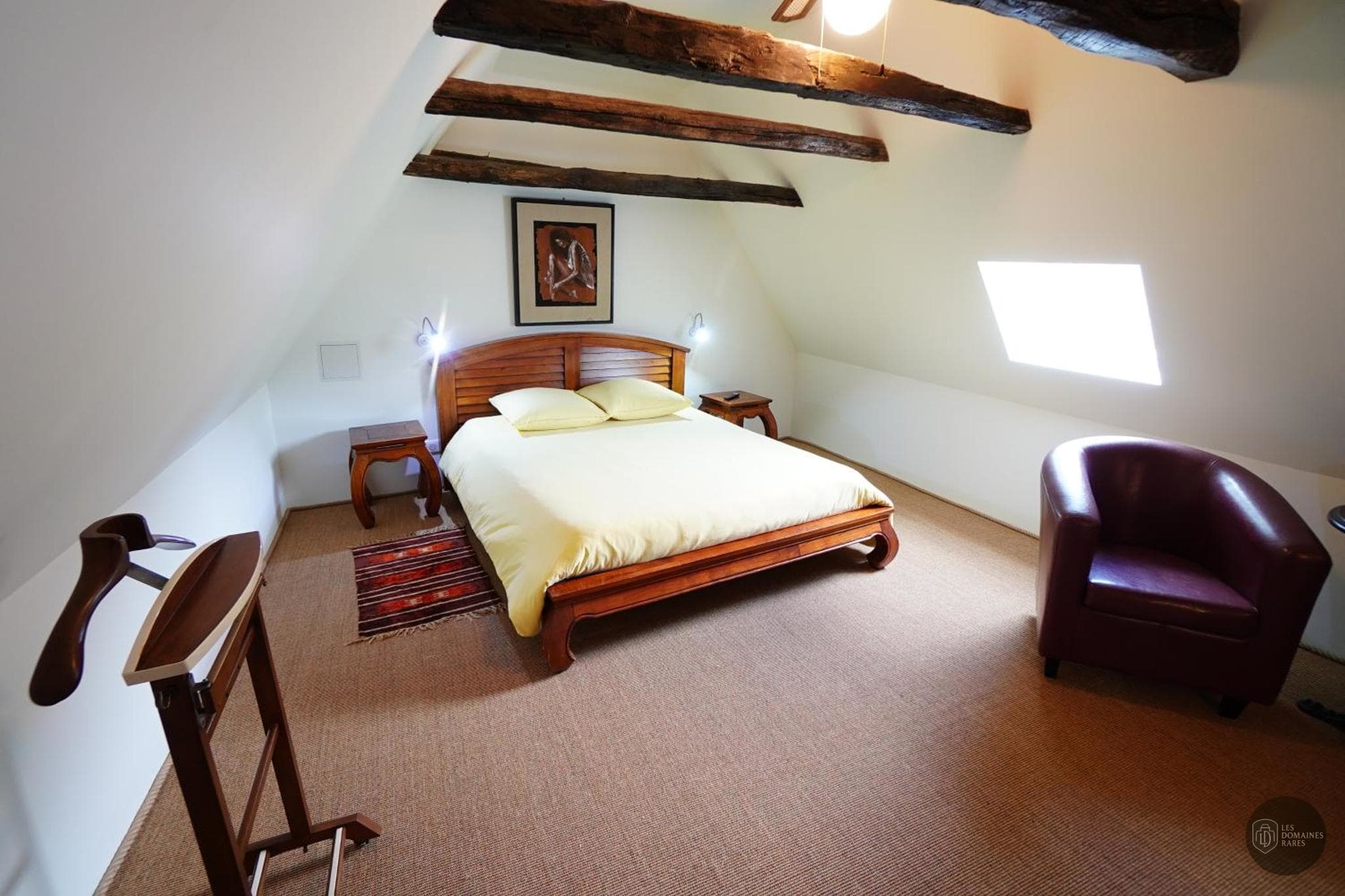 Chambre du lieu Le Potager Extraordinaire en Pays de la Loire - séminaire saint-hermine
