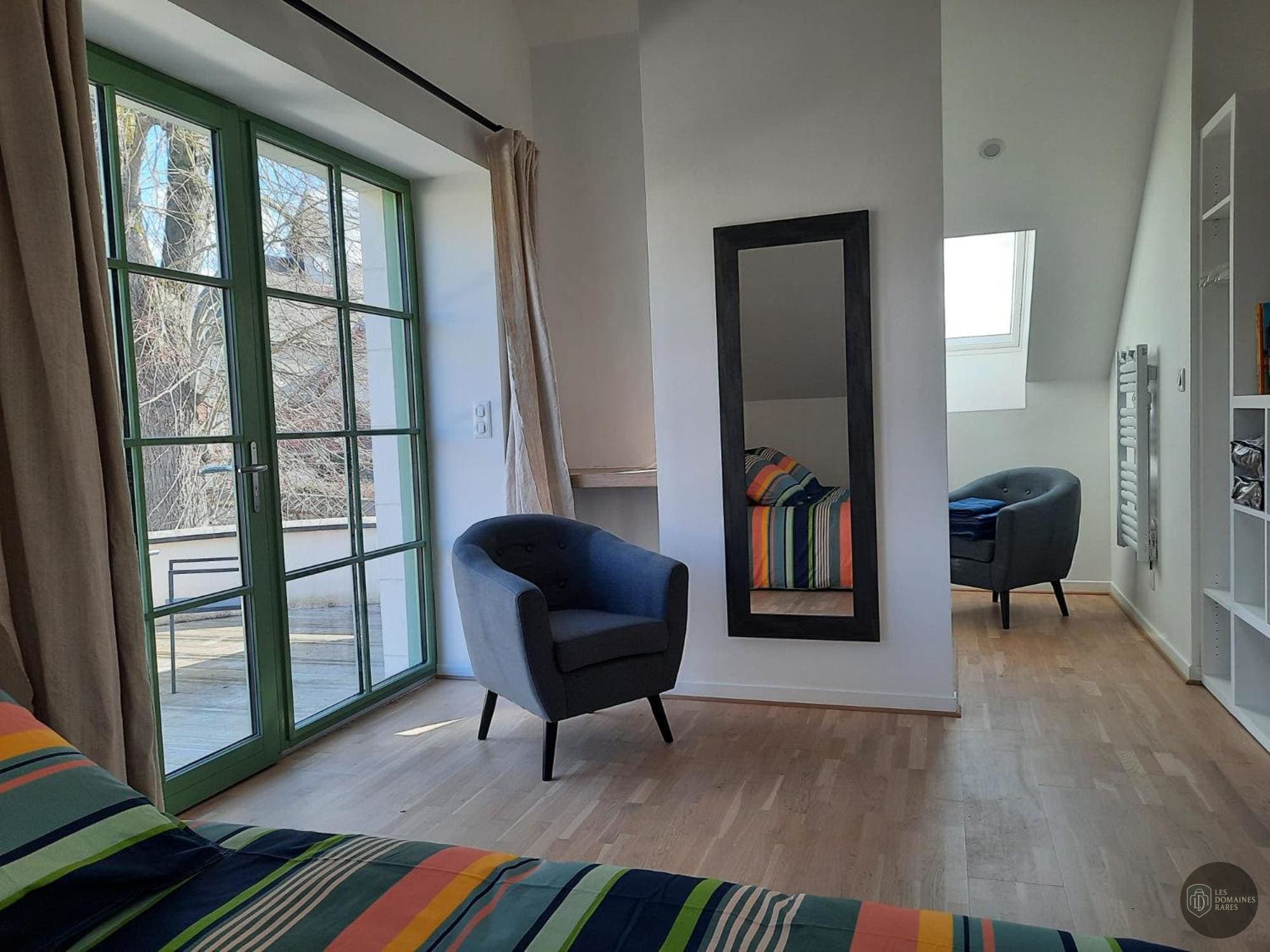 Chambre du château Le Relais Glainois à La en Pays de la Loire