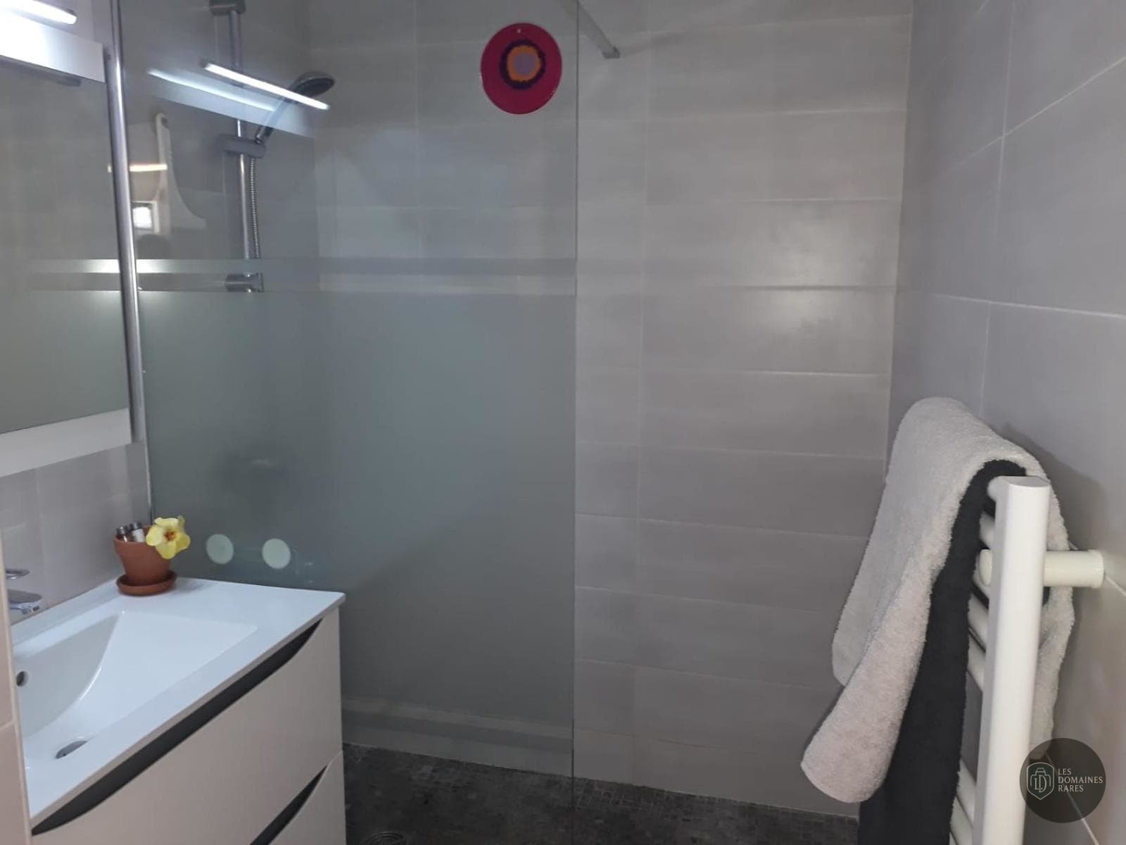 Salle de bain de l'hôtel Le Tivoli à Marciac en Occitanie