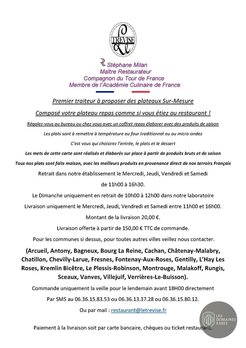 Restaurant du lieu Le Trévise à Sceaux en Île-de-France