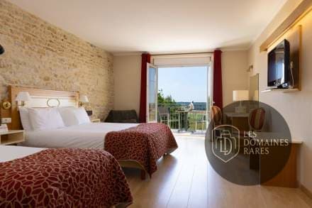Chambre double avec balcon et vue