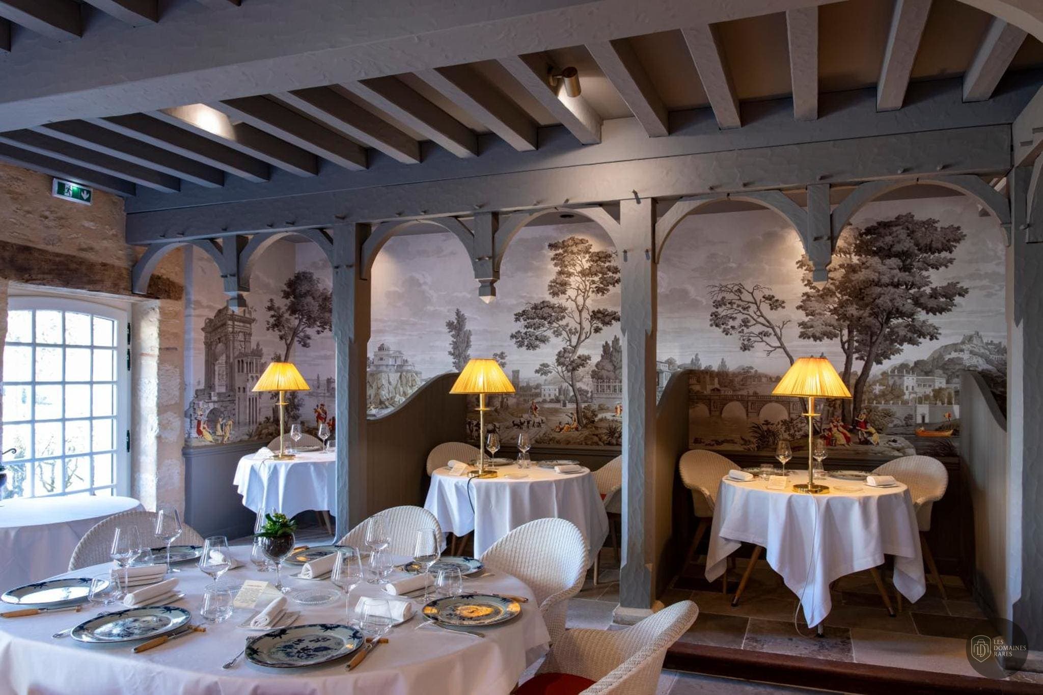 Restaurant de l'hôtel Le Vieux Logis Tremolat à Tremolat en Nouvelle-Aquitaine - séminaire trémolat, france