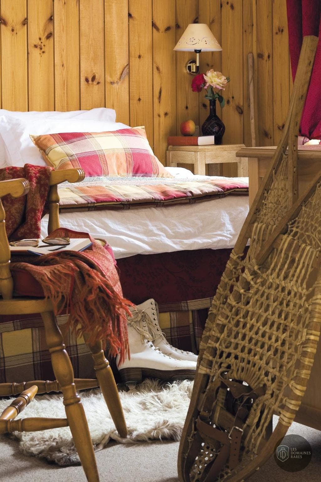 Chambre de l'hôtel Le Viscos en Occitanie