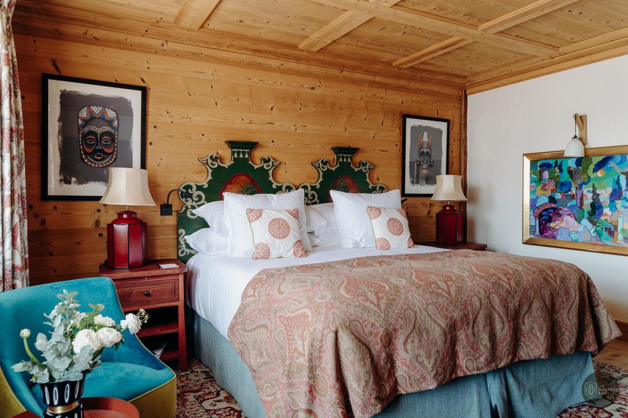 Chambre de l'hôtel Les Chalets du Mont d'Arbois à Megève en Auvergne-Rhône-Alpes - séminaire haute-savoie