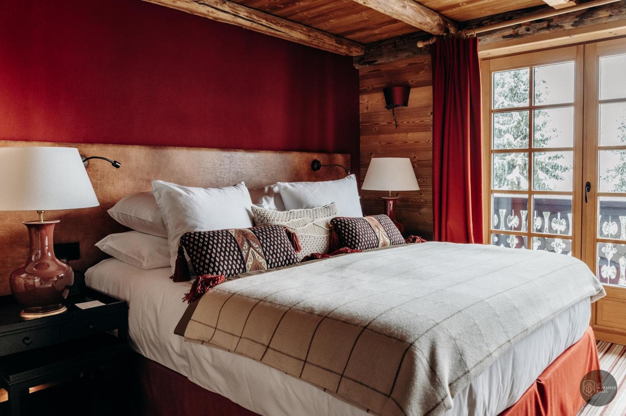 Chambre de l'hôtel Les Chalets du Mont d'Arbois à Megève en Auvergne-Rhône-Alpes