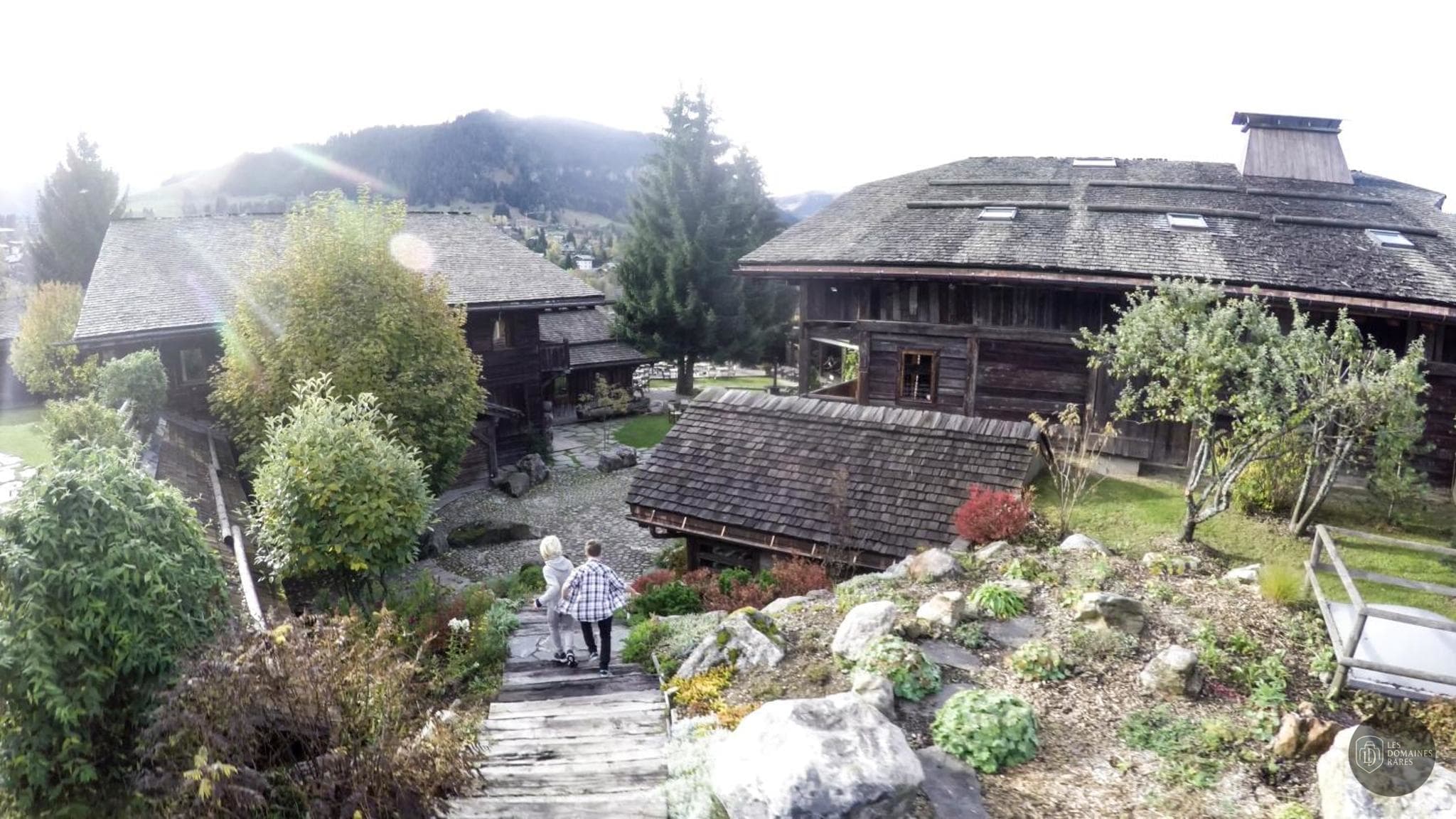 Vue extérieure de l'hôtel Les Fermes de Marie à Megève en Auvergne-Rhône-Alpes