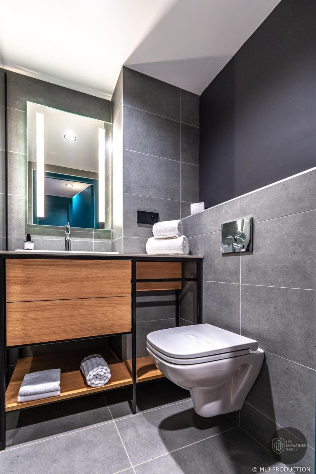 Salle de bain du lieu Les Hauts de Kerano à Paimpol en Bretagne