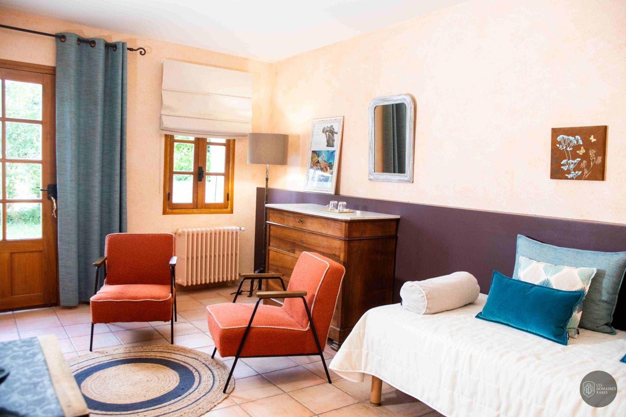 Chambre de l'hôtel Les Hospitaliers à Le en Auvergne-Rhône-Alpes