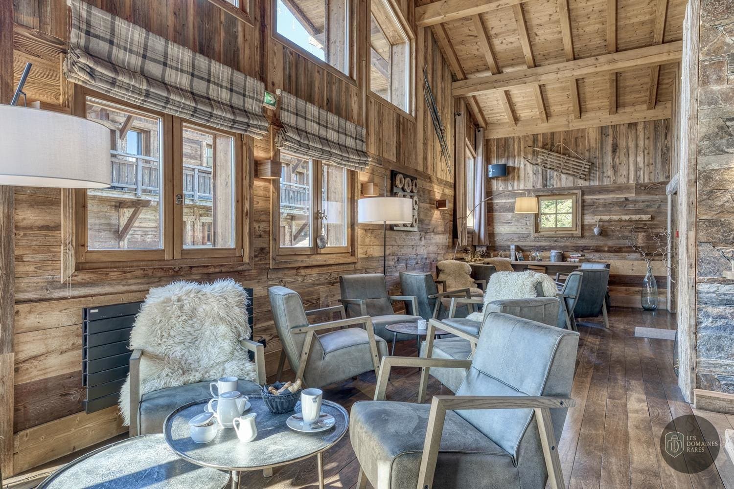 Espace intérieur de l'hôtel Les Loges Blanches à Megève en Auvergne-Rhône-Alpes