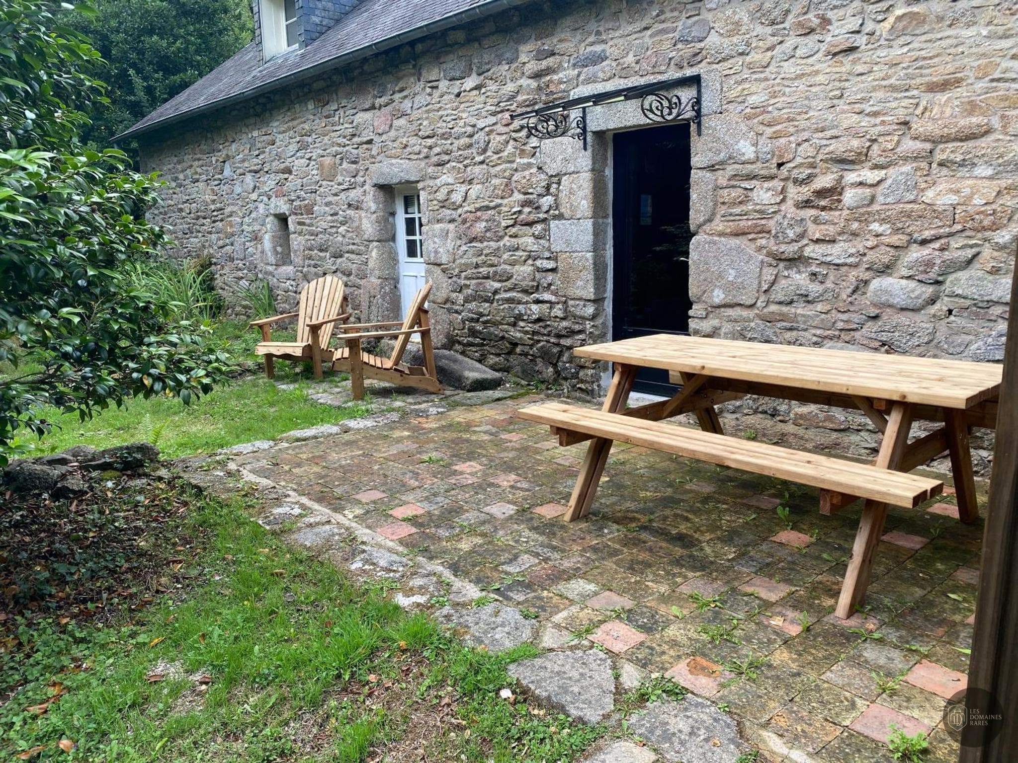 Vue extérieure du moulin Les Moulins du Duc à Moëlan en Bretagne