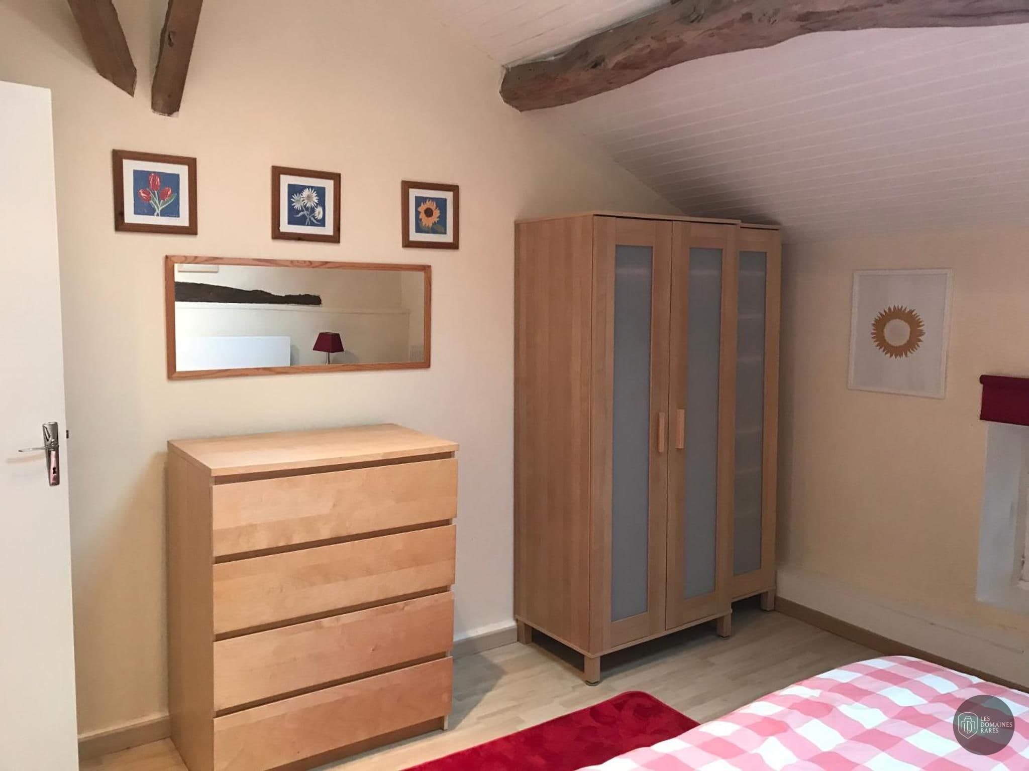 Chambre de la ferme Les Ombres en Île-de-France